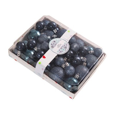 42 Plastic Christmas Ornament Ball Decorations For Tree Cake Tabletop Holiday