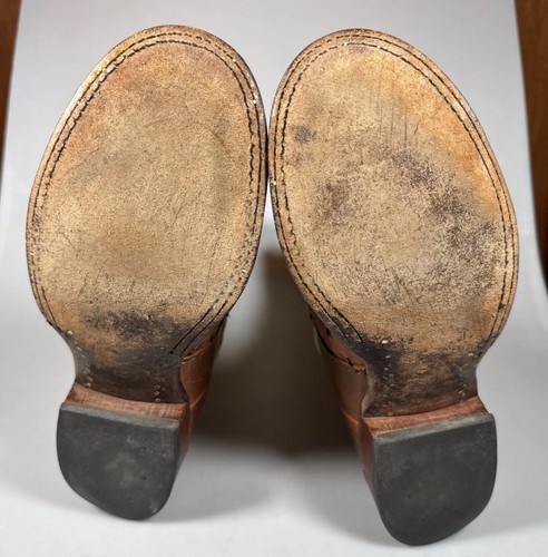 Tony Lama 8888 Full Quill Ostrich Cowboy Boots Size 9 D Peanut Brittle Western - Picture 12 of 13