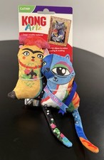 KONG Artz Kahlo Picasso Catnip Toys 2-Pack Interactive Crackle Contains Catnip