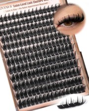 Manga Lash Clusters With Spikes Wispy Cluster Eyelash Extensions Fluffy black