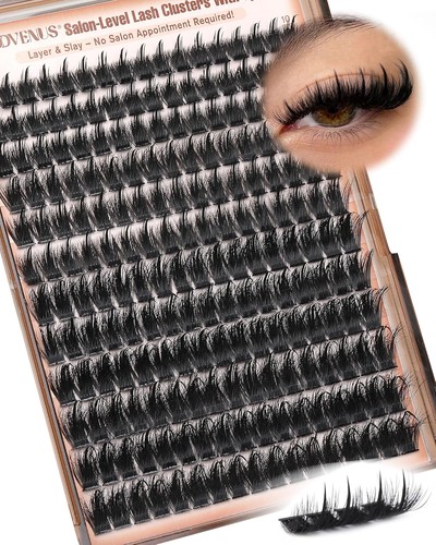 Manga Lash Clusters With Spikes Wispy Cluster Eyelash Extensions Fluffy black  - Picture 1 of 7