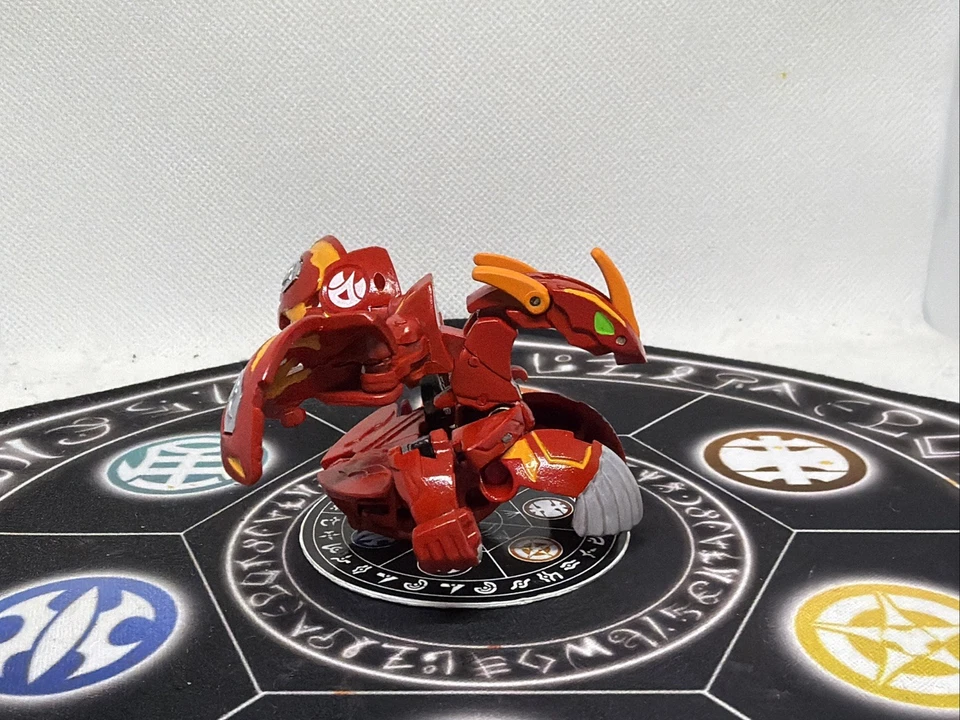 Bakugan Battle Brawlers Pyrus Fusion Dragonoid Pintado Salto Anime Preciso Difícil de Encontrar Foto 2 de 4