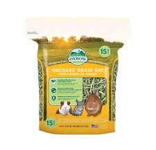 Small Pets Food Orchard Grass Hay 15 oz. Sweet Soft Texture Fresh Hand-Packed