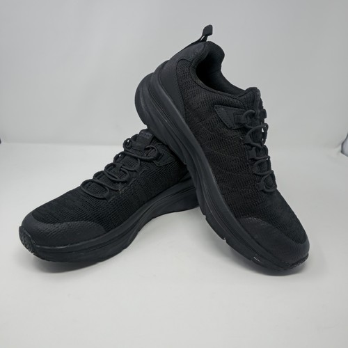 Skechers Men's Shoes Size 9.5 Black Slip Resistant Air Cooled Sneakers Work Shoe - Picture 1 of 13
