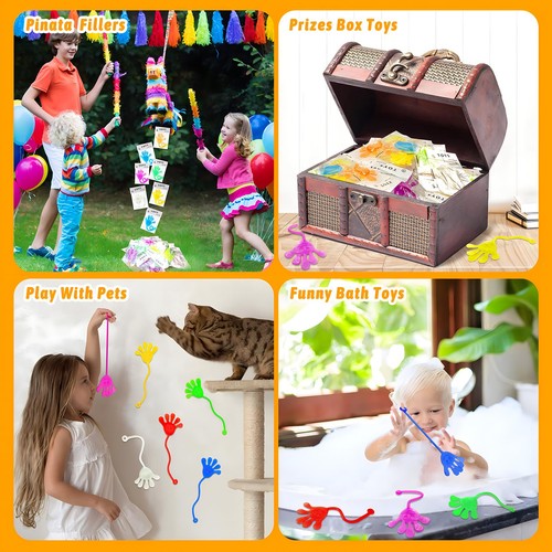 40PCS Sticky Hands for Kids Easter Egg Filler Basket Goodie Bag Stuffers Pina... - Picture 6 of 7