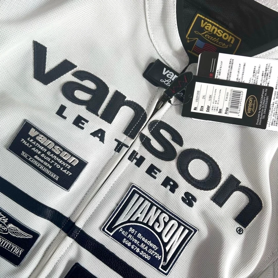 NEW VANSON ONE STAR VS25105S 2XL Mesh Riders Jacket Japan - Image 2 of 4