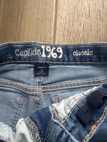 Girls Lot of 4 GAP Denim Jean Stretch Midi Shorts Size 10 Back to School - Picture 10 of 13