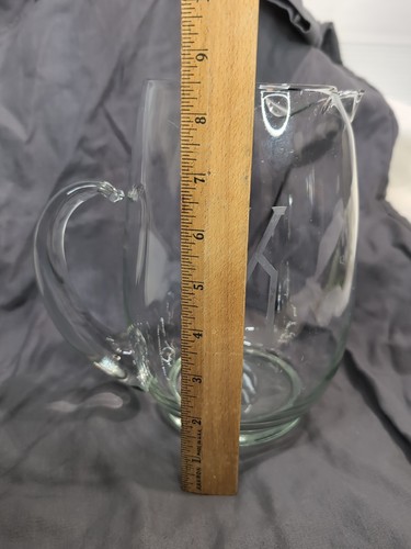 Vintage Cocktail Pitcher Engraved 'K' Good Condition High Quality Piece - Picture 9 of 12