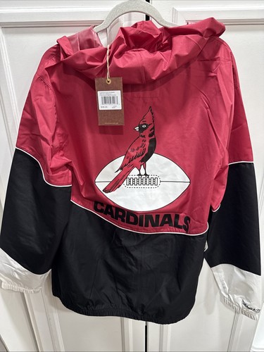 Mitchell & Ness Arizona Cardinals Lightweight Windbreaker Jacket, Hoodie Size L