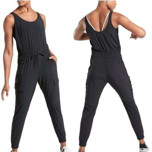 Athleta Unbound Black Women's Jumpsuit In Size M - Picture 1 of 10