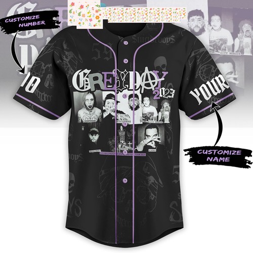 Grey Day Tour 2023 Personalized Baseball Jersey - Picture 2 of 4