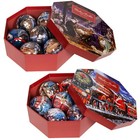 Box of 7 Christmas Baubles Shatterproof Plastic 70mm