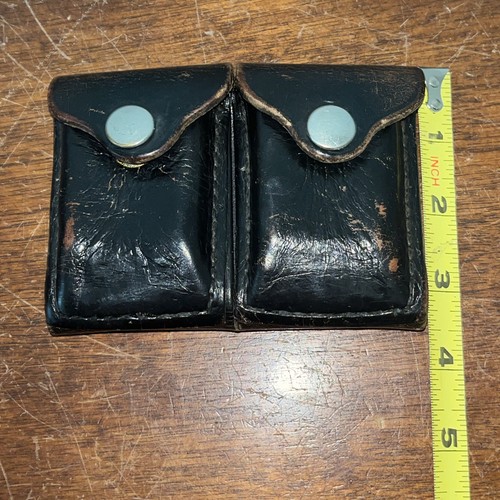 Vintage BUCHEIMER AMMO Patronen Gürtel Träger Halter Tasche schwarz Leder #1138 - Bild 7 von 7