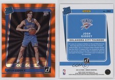 2021-22 Panini Donruss Rated Holo Orange Laser Josh Giddey #202 Rookie RC