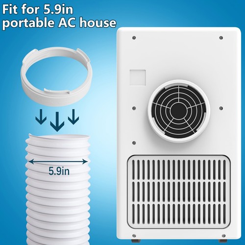 5.9 Inch Portable Air Conditioner Exhaust Hose Coupler -Mobile AC Unit Tube C... - Picture 6 of 7