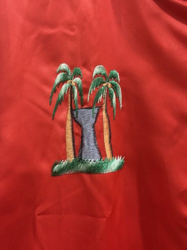 Vintage Sammy’s Embroidery Guam Red Jacket Island Map Full Zip Men’s Large - Picture 17 of 20