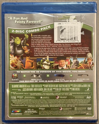 Shrek 4 Forever After - The Final Chapter - Blu-ray 3D + DVD - New & Sealed - Picture 2 of 2