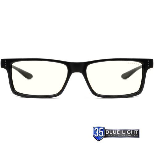 GUNNAR 1.00 Power Onyx Clear Tint Blue Light Blocking Reading Glasses - Picture 2 of 6