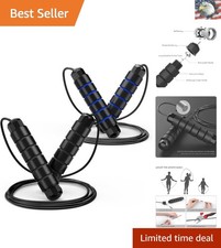 High-Speed Tangle-Free Jump Rope with Foam Grip - Ideal for Fitness  Slim Body