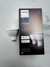 PHILIPS HUE White Smart LED Spotlight - GU10, 400 Lumen, Twin Pack