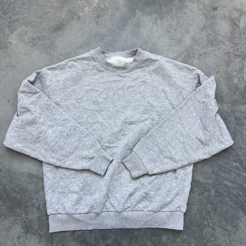 Alo Pullover Sweatshirt Womens Grey Large