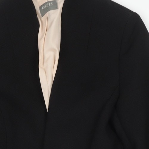Oasis Women’s Black Cropped Blazer Size 8 Slim Fit - Picture 9 of 12