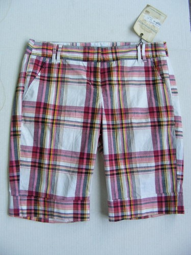 Makers of True Originals Shorts 6 kariert Madras Bermuda Hose Preppy Golf NEU - Bild 2 von 5