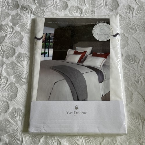 YVES DELORME ZICKZACK FIGUR Flachbettlaken / Flat Sheet 180 cm * 295 cm Neu - Bild 5 von 5
