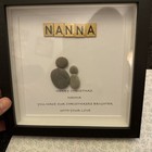 Handmade Pebble & Scrabble Tile Art Picture Wall Christmas Nanna