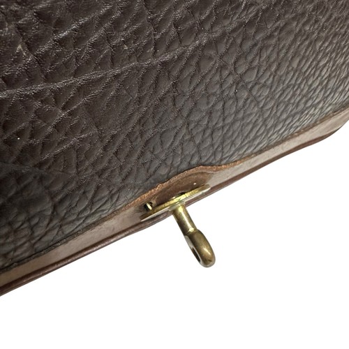 Dooney & Bourke R701 Large Carrier Shoulder Bag AWL Chocolate Brown VTG 90s RARE - Picture 12 of 21