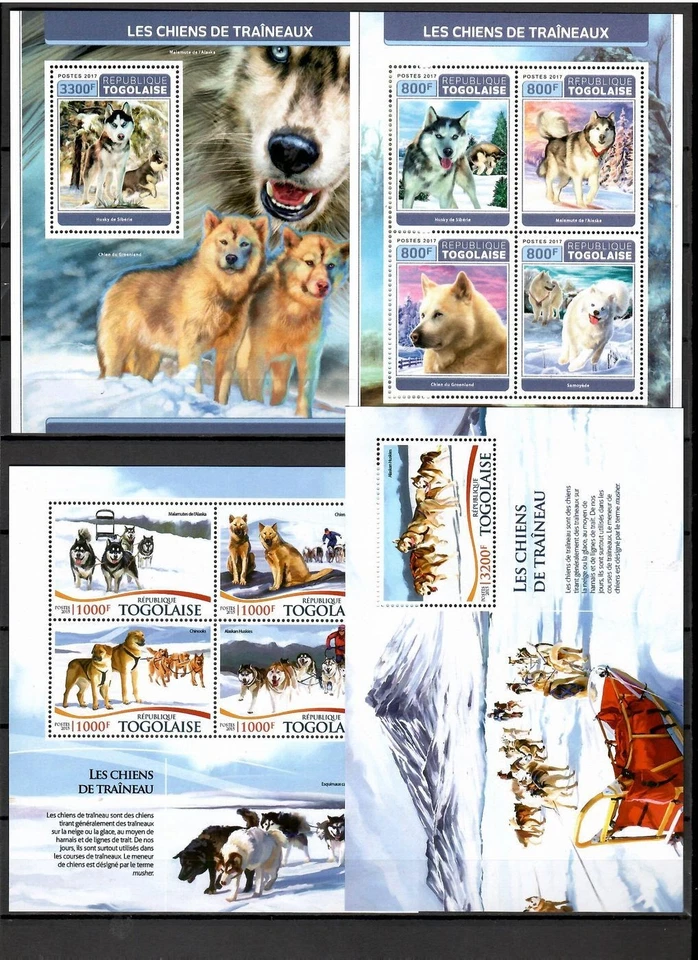 SLEDGE DOGS / dogs collection Pt. 5 (countries M - T) - 40 s/s MNH #CNA405 - Image 3 of 4