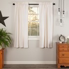 Farmhouse 63"x36" Panel Pair Creme Rod Pocket Simple Window Curtains VHC Brands