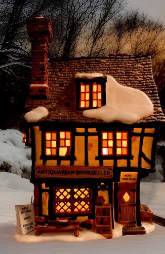 Dept 56 Dickens Village “Antiquarian Bookseller”#58508 W/light Unboxed READ