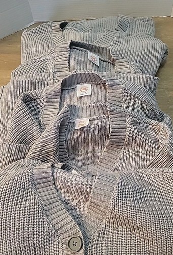 Wonder Nation Girls Grey Cardigan Long Sleeves V-Neck Relaxed Sweaters All Sizes - Picture 7 of 14