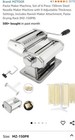 MZTOGR Pasta Maker Machine Set of 6 Piece 150mm Steel Noodle Maker Machine wi...