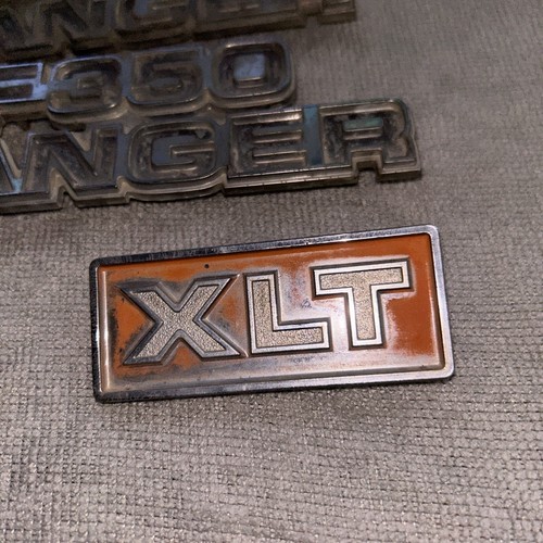 D7TB-16702 EWB 1977-1979 Ford Truck F350 RANGER And XLT Emblems Lot Of 4 - Picture 5 of 14