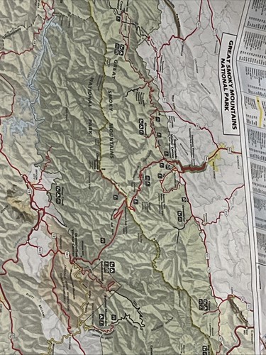 MAP Gatlinburg Great Smokey Mtns etc GM Johnson MAP 2021 Free Shipping - Picture 6 of 9