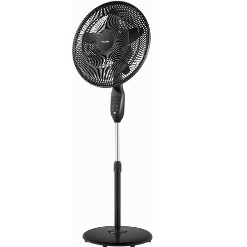 Pelonis 18" 5-Blade Oscillating Fan, Adjustable Pedestal w/ LED Display & Remote - Picture 1 of 9