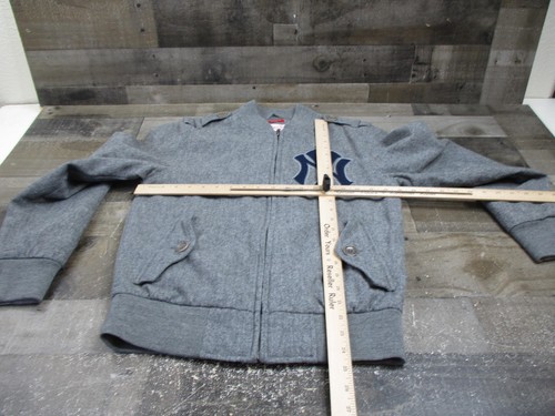 New York Yankees Jacke Herren Small grau MLB Baseball Mitchell Ness Wollmischung - Bild 9 von 14