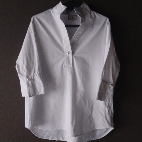 Tuckernuck Pearl Blanc Willow Shirt Top MEDIUM