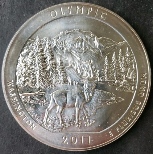 2011 25c Olympic National Park 5oz Silver Quarter Dollar