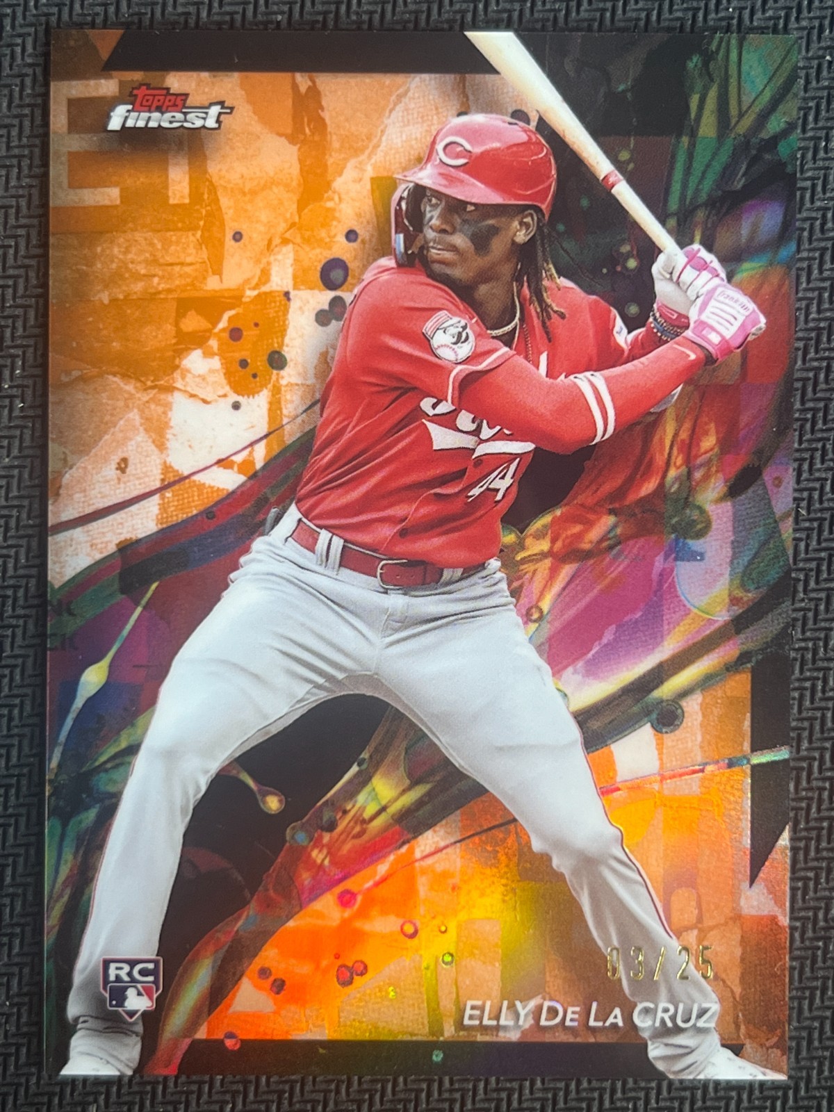 2024 Topps Finest Common Orange #64 Elly De La Cruz RC Rookie Reds 3/25