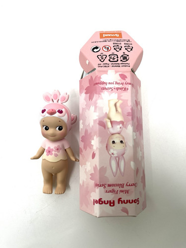 Auténtico Sonny Angel Cherry Blossom Series 2019 caja ciega, un pavo real - Imagen 1 de 5