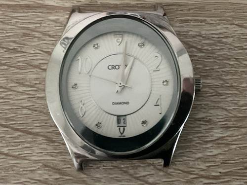 Croton Diamond Men's watch 6 Diamonds Quartz 5atm-165ft NO BAND - Picture 18 of 19