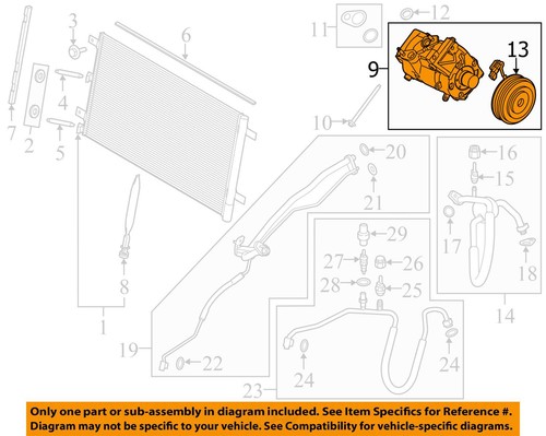AC Compressor Turbo Fits 17-20 FORD F150 PICKUP 6872058 - Picture 3 of 14