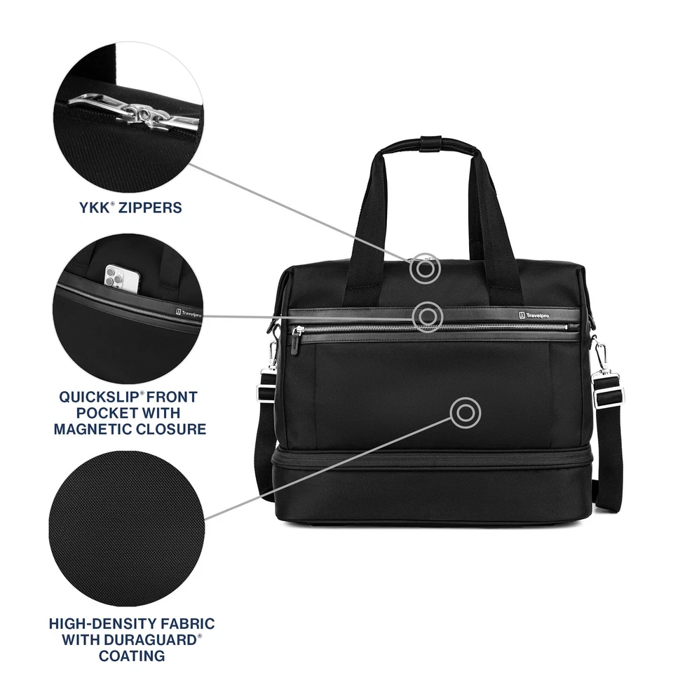 Bolso de fin de semana Platinum Elite suave de viaje con fondo descendente, para pasar la noche, para hombres... Foto 2 de 4