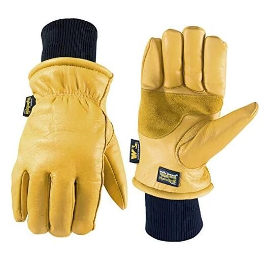 Men's HydraHyde Leather Winter Work Gloves | Water-Resistant | Insulated Large