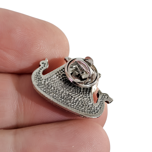 Pin de peltre de barco largo vikingo insignia barco nórdico broche solapa... - Imagen 5 de 7