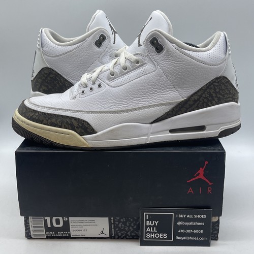 Size 10.5 - Air Jordan 3 Retro 2018 Mocha Brown White Suede (136064-122) - Picture 1 of 9