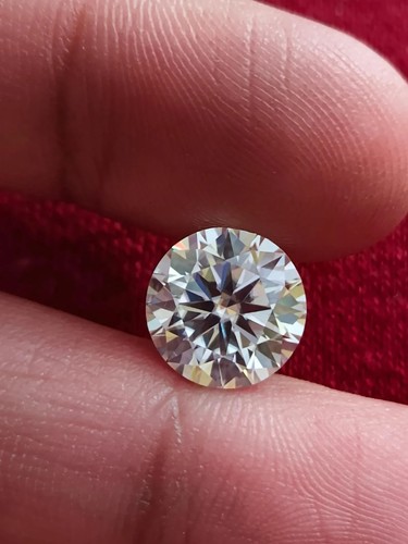 9mm Round Loose Stone VVS1 Moissanite 1Pc Best For Ring, Earring GRA Certificate - Picture 5 of 7